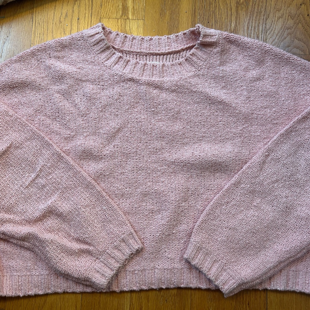 Billabong Pink Cropped Sweater